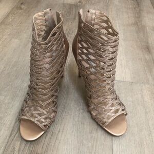 Nina Shoes Gold Breath Heels